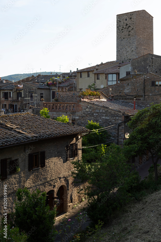 Tuscany, Iltaly  - May 28, 2015:.Cityscape of San Gimignano