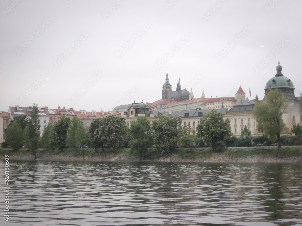 Incredible landscapes of Prague. Medieval Gothic cathedral of St. Vitus in Prague, the capital of the Czech Republic. Incredible landscapes of Prague. Medieval Gothic cathedral of St. Vitus in Prague, the capital of the Czech Republic.