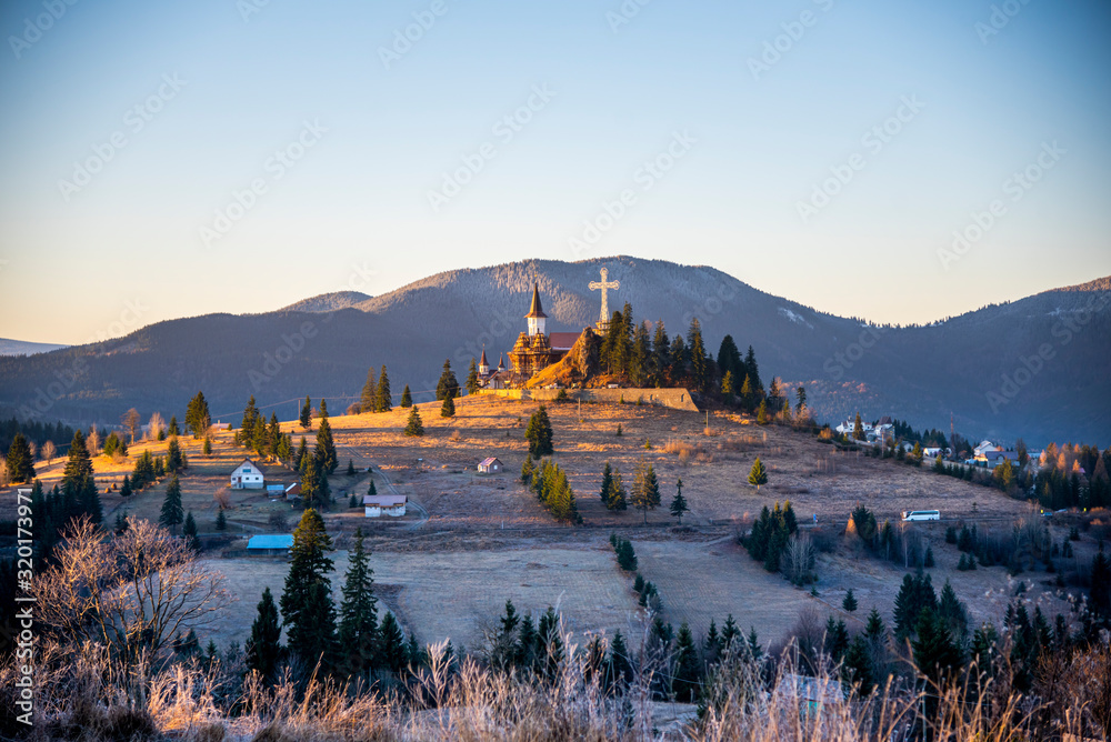 Fototapeta premium Morning winter landscape