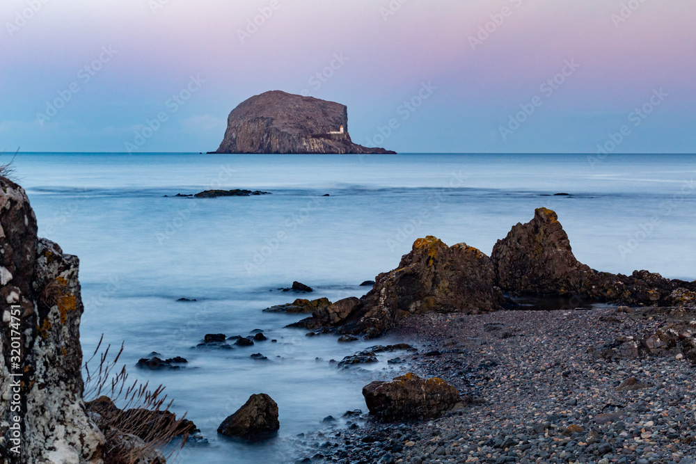 Bass Rock at Sunset