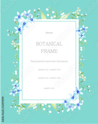 エレガントな植物のフレーム