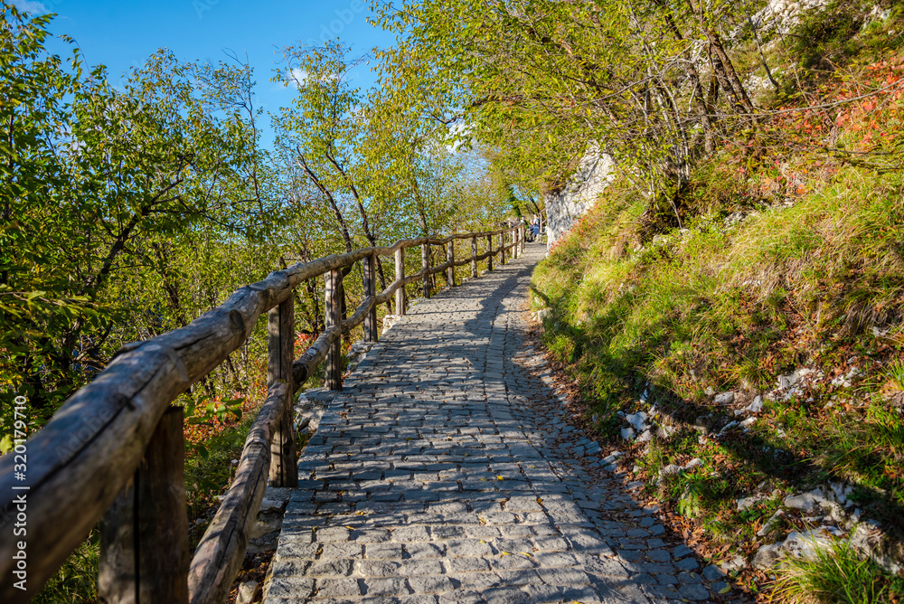Autumn landscape in Plitvice Lakes Park, Croatia Autumn landscape in Plitvice Lakes Park, Croatia