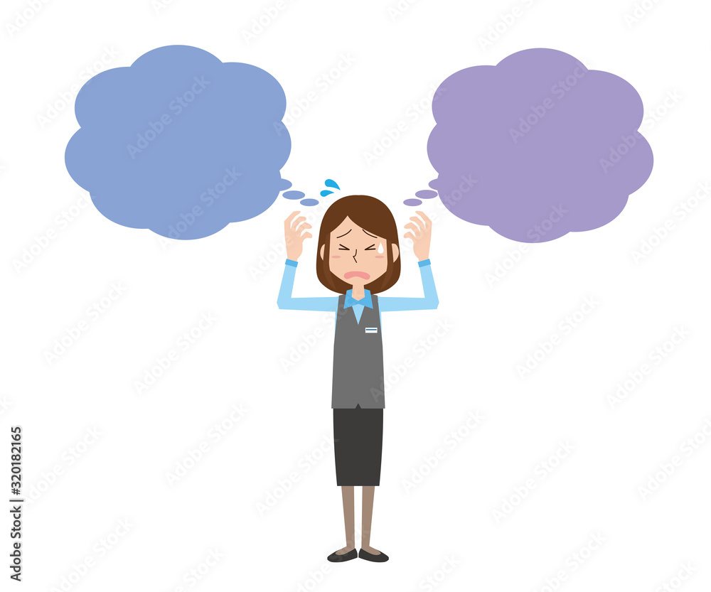 会社員 女性 憂鬱 悩み なやむ 出社拒否 会社員 女性 憂鬱 悩み なやむ 出社拒否