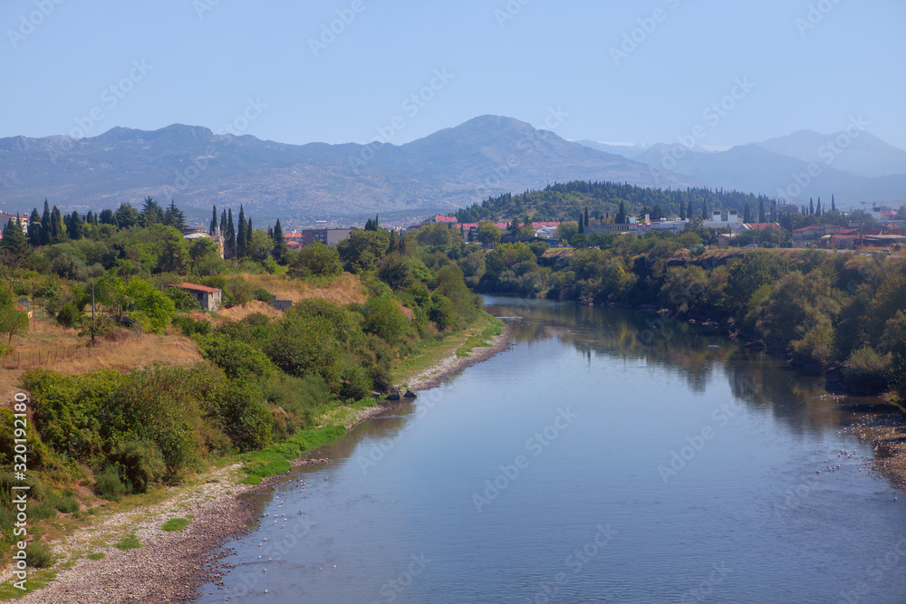 scenery of Moraca river in Montenegro 