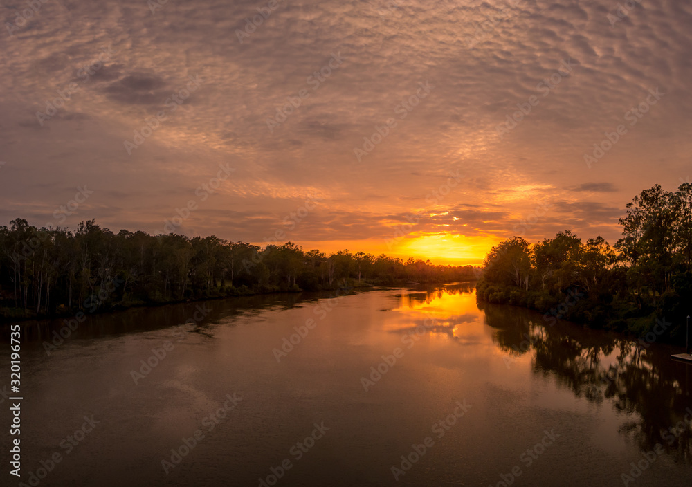 Colourful River Sunrise