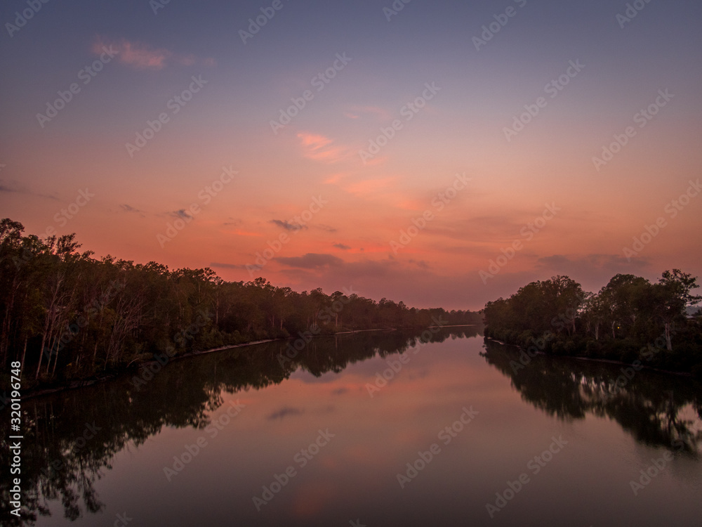 Colourful River Sunrise