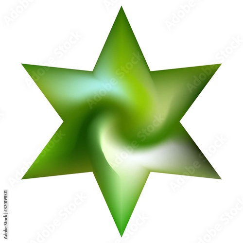 Colorful background in the form of hexagram.