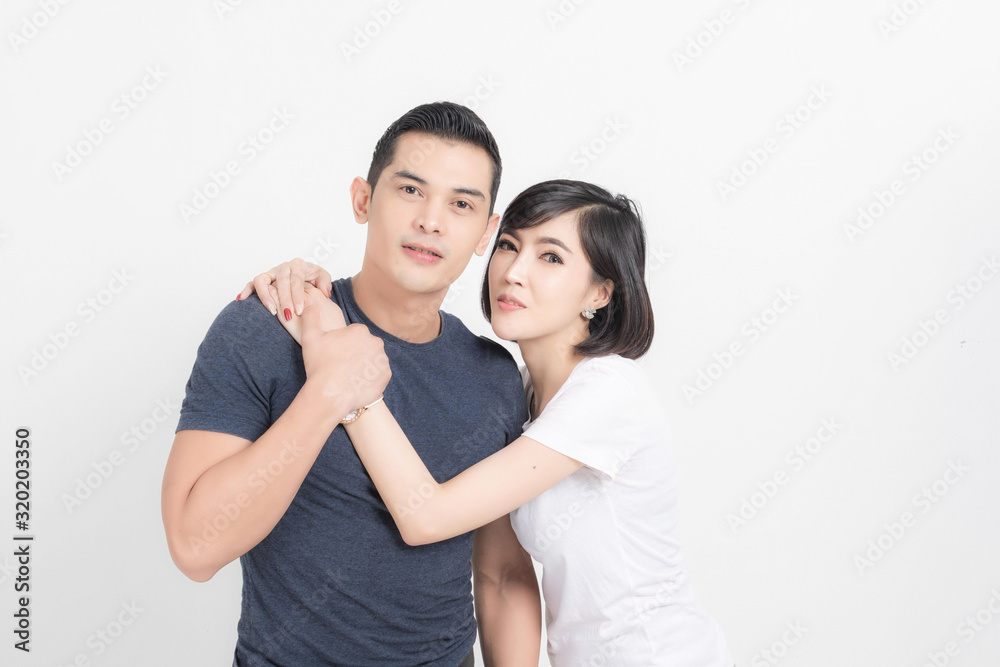 Couple portrait studio shot portrait. Couple portrait studio shot portrait.