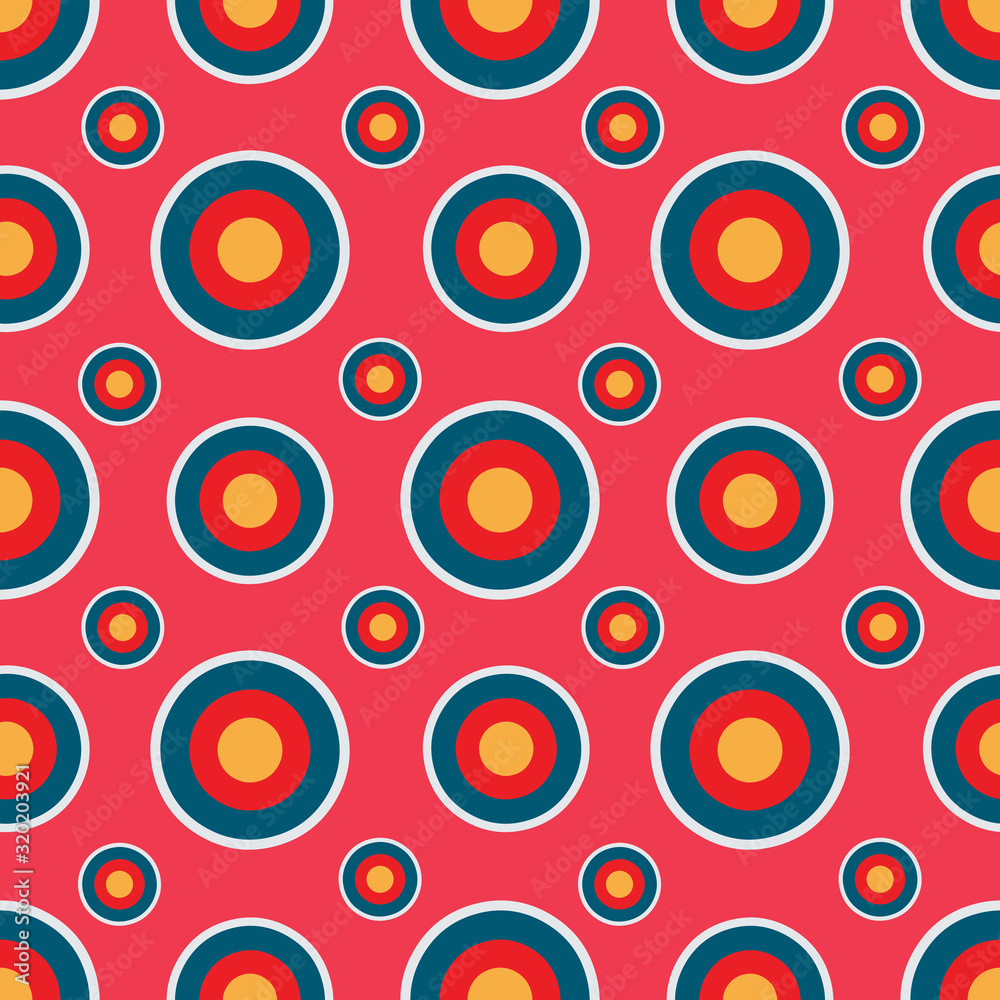 abstract circle seamless pattern vector illustration background