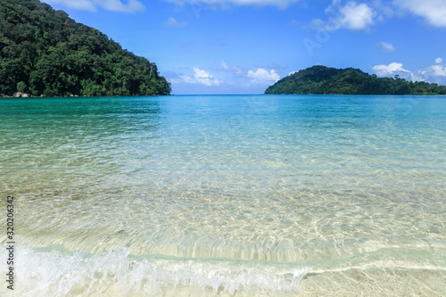 beautiful clear water at Surin Islands National Park  Phang Nga  Thailand.