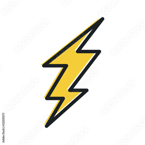 Set Lightning bolt. Thunderbolt icon template color editable. lightning strike symbol vector sign isolated on white background illustration for graphic and web design.