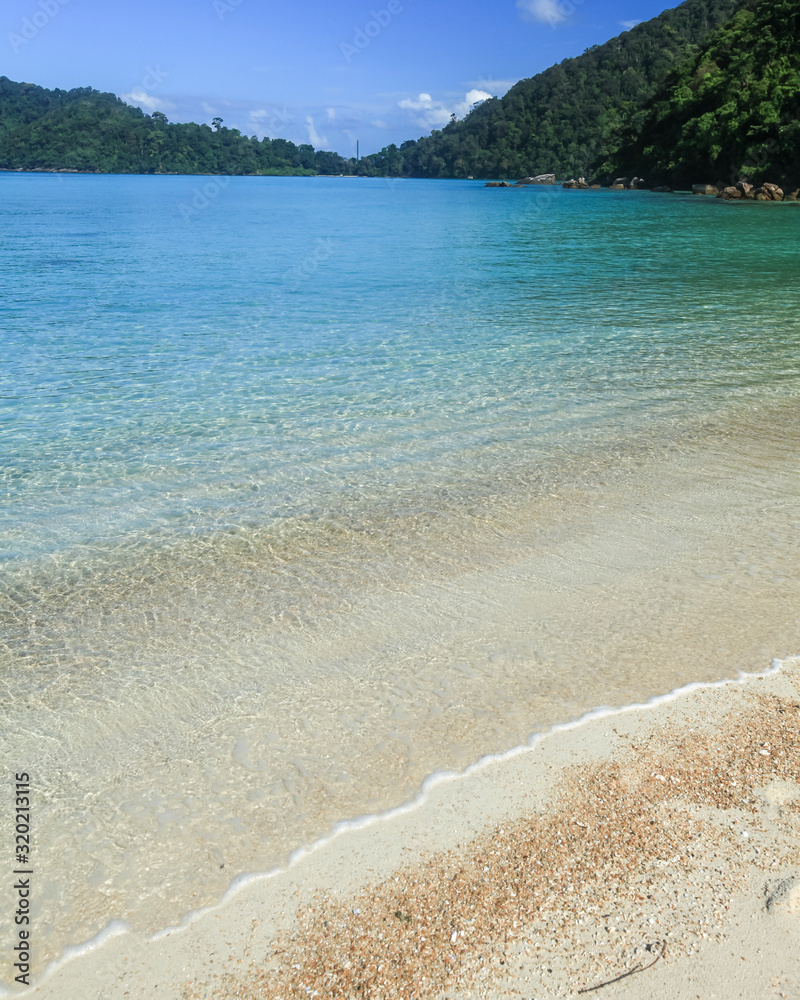 beautiful clear water at Surin Islands National Park, Phang Nga, Thailand.