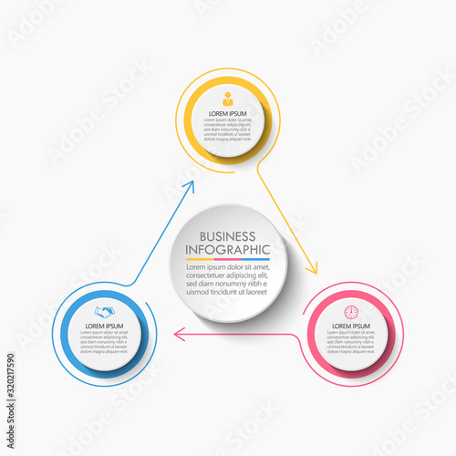 Business circle. timeline infographic icons designed for abstract background template milestone element modern diagram process technology digital marketing data presentation chart Vector