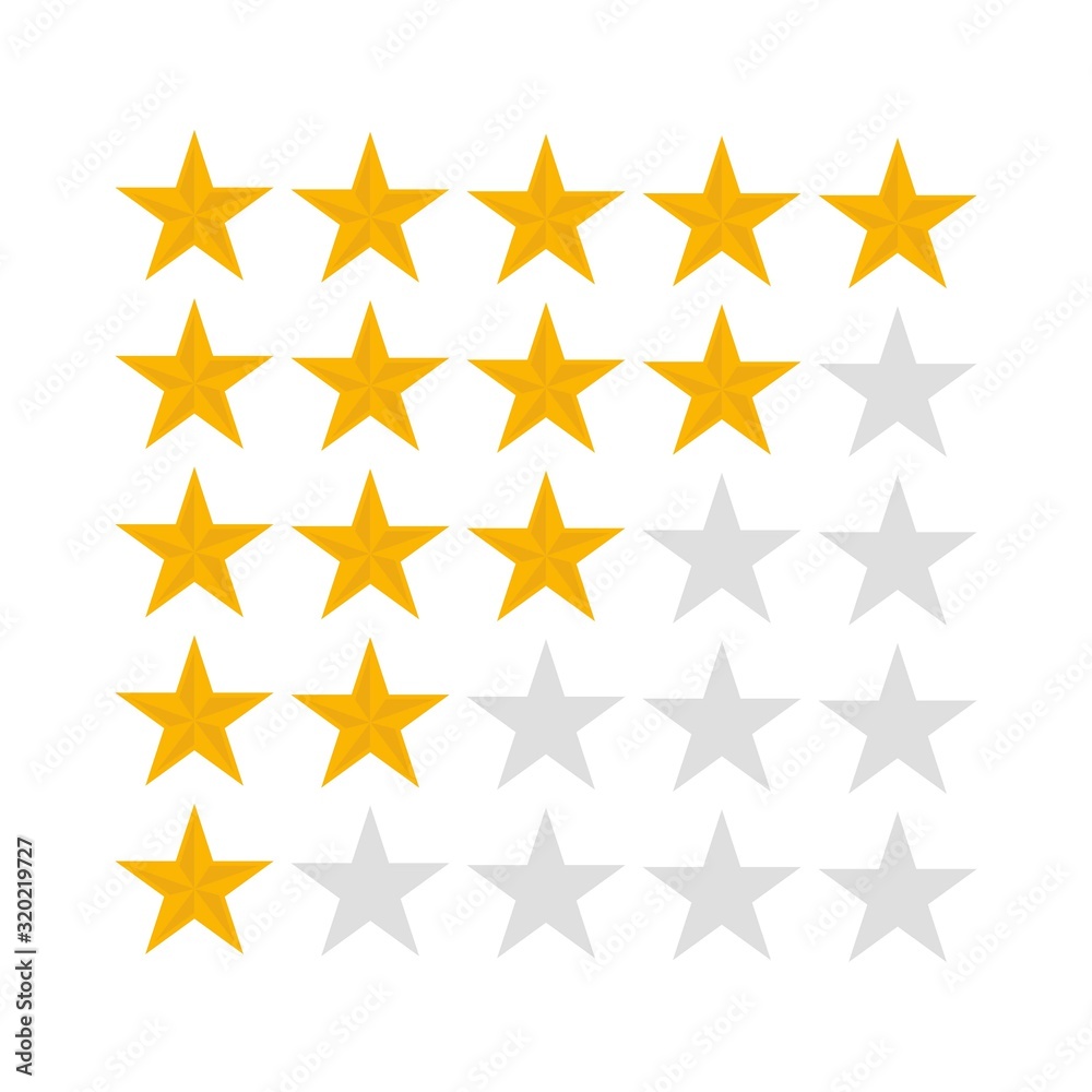 5 star rating icon vector illustration 5 star rating icon vector illustration