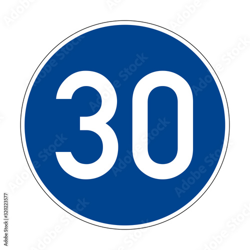 The prescribed minimum speed. The beginning of the road with a minimum speed. Road sign of Germany. Europe. Vector graphics. Free Download The prescribed minimum speed. The beginning of the road with a minimum speed. Road sign of Germany. Europe. Vector graphics. - GFXLoad