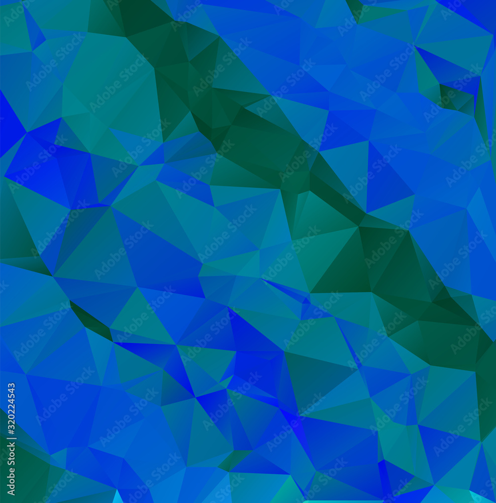 Obraz premium Abstract multicolor emerald green background. Vector polygonal design illustrator