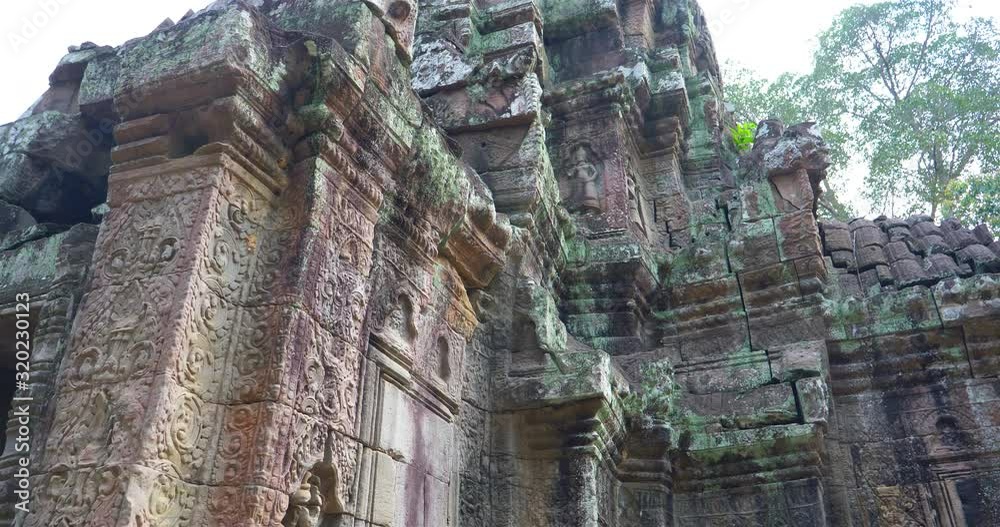 Stone rock carving art at Ta Som temple in Angkor Wat complex, Siem Reap Cambodia. Stone rock carving art at Ta Som temple in Angkor Wat complex, Siem Reap Cambodia.