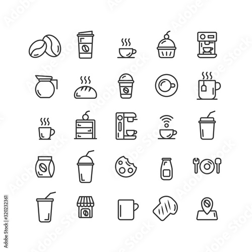 Coffee Shop outline icon se...