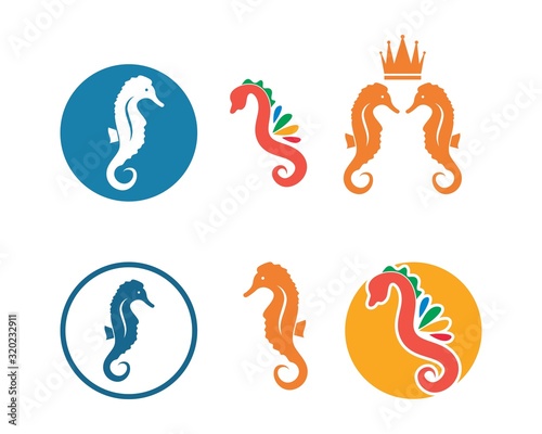 seahorse vector icon illustration design