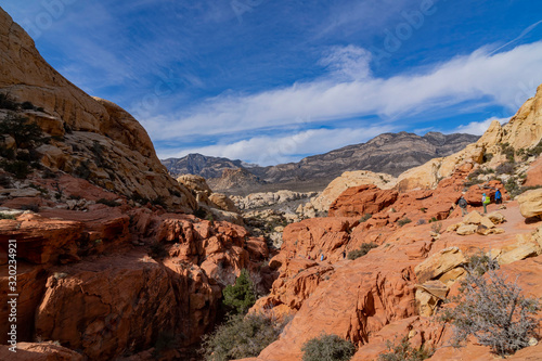 Morning nature view of the famous Red Rock Canyon © Kit Leong