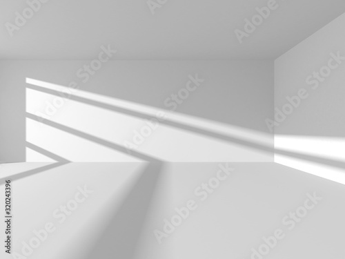 Futuristic White Architecture Design Background