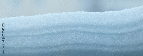 Arrangement of the layers in a snowdrift, snow texture, snowdrift texture