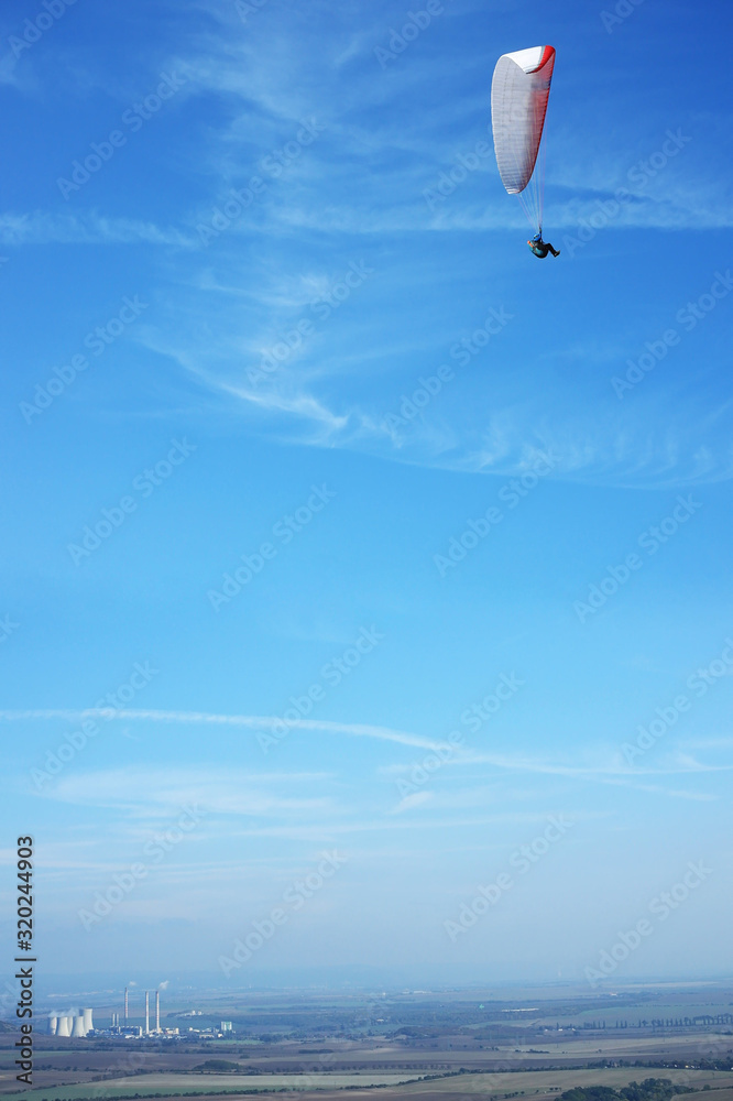 Paraglide in the Czech Central Mountains Paraglide in the Czech Central Mountains