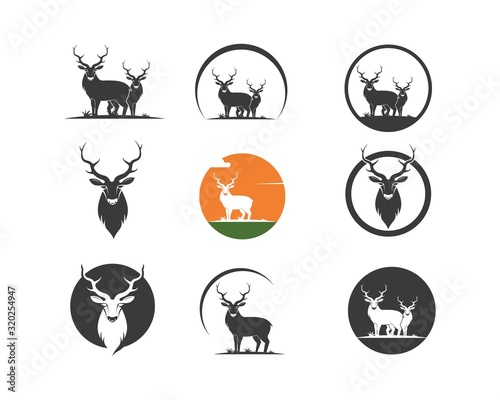 Deer ilustration icon vector design