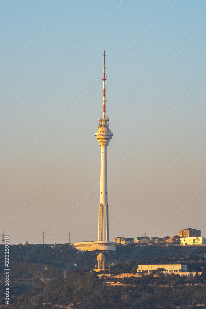 310 meters TV Radio tower in Baku Azerbaijan 310 meters TV Radio tower in Baku Azerbaijan