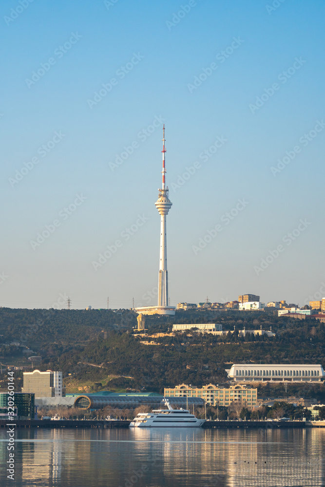 310 meters TV Radio tower in Baku Azerbaijan