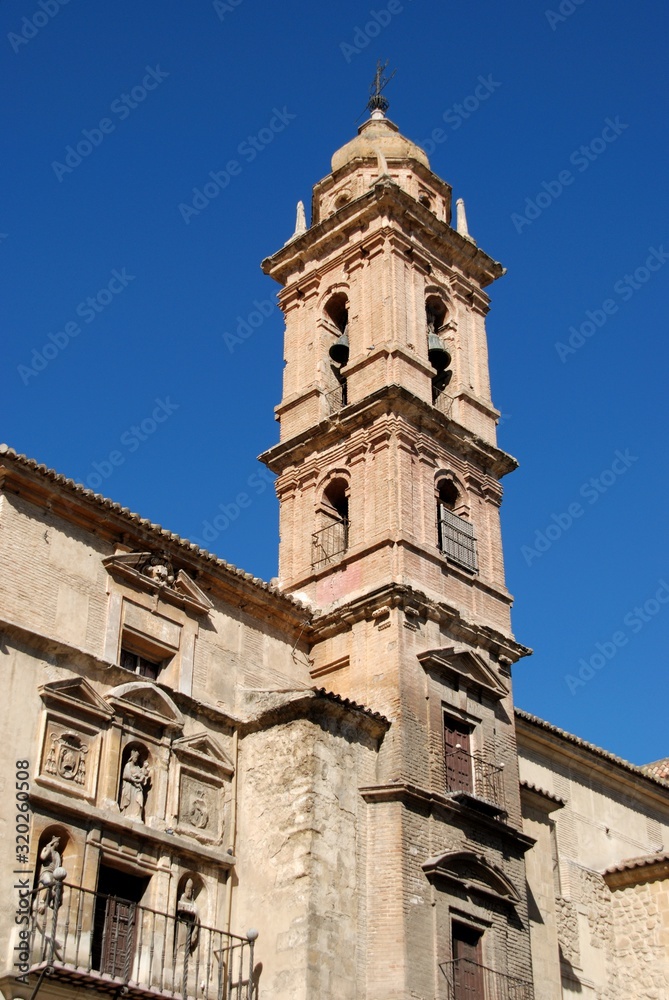View of San Augustin Church, Antequera, Spain.
