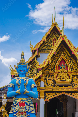 Huay Sai Khao Temple With modern and beautiful applied art in Chiang Rai, Thailand