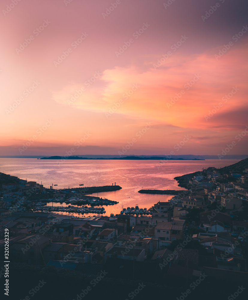 Marseille coucher du soleil