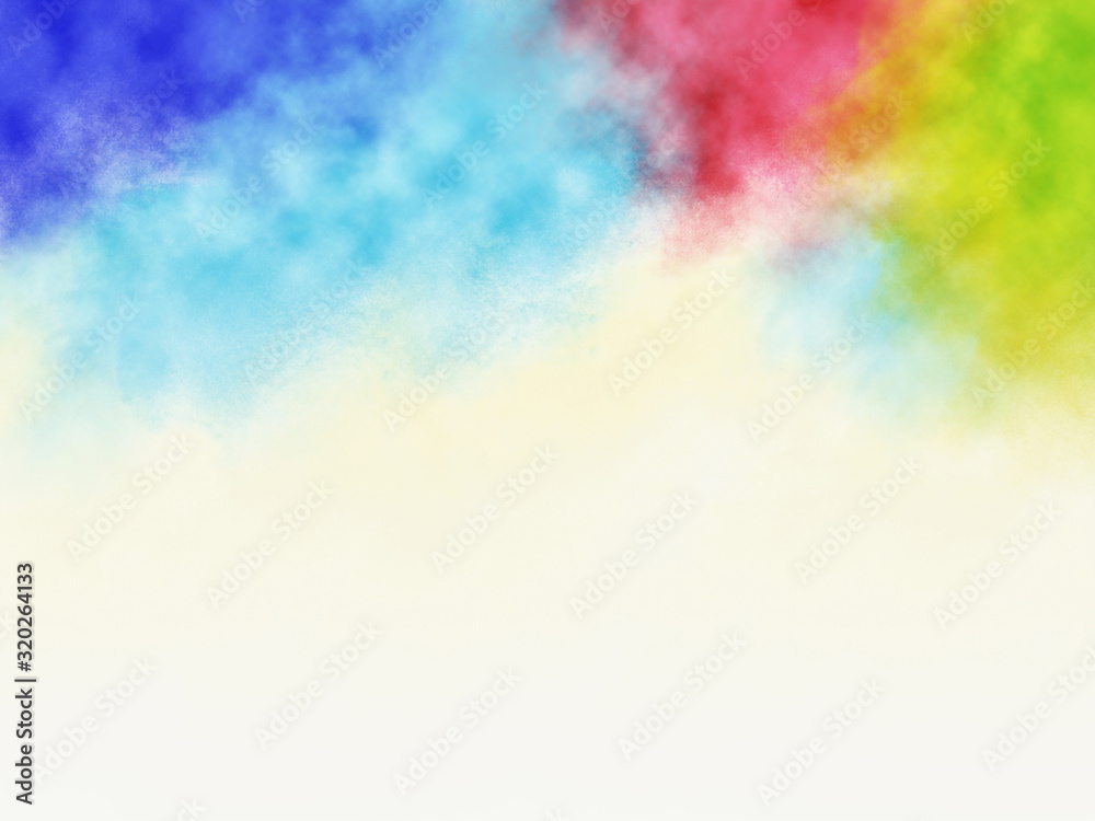 Holi festival background design of colorful splashing with copy space Holi festival background design of colorful splashing with copy space