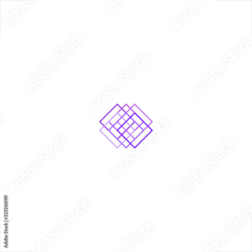abstract square logo sparkling geometric