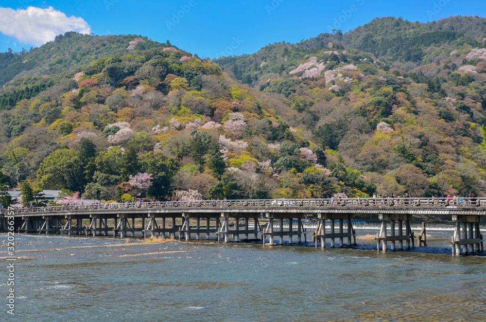 京都嵐山の渡月橋