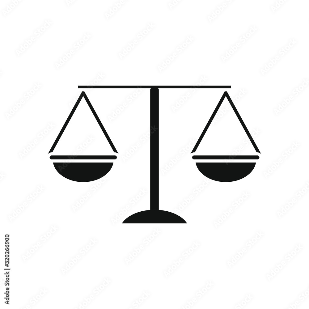 vector icon, scales of justice vector icon, scales of justice
