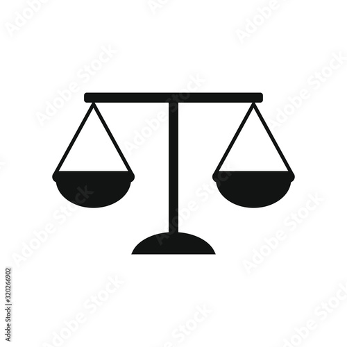 vector icon, scales of justice