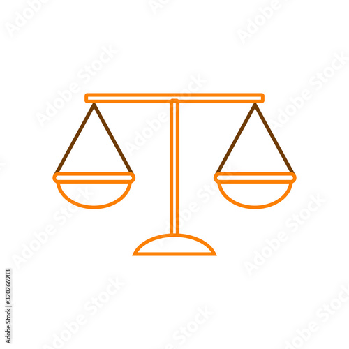 vector icon, scales of justice