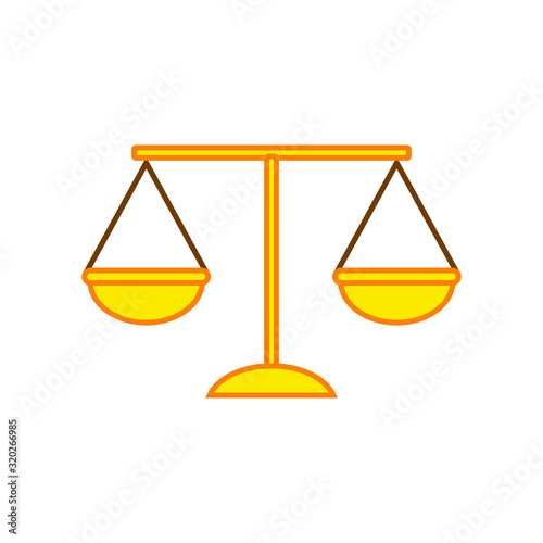 vector icon, scales of justice