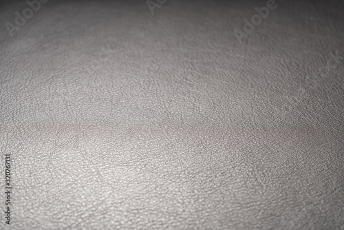 Closeup shot of full garin dark brow full grain leather photo