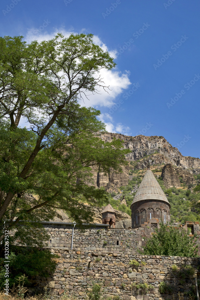 Geghard, Armenia:  Cave Monastery - view from the outside