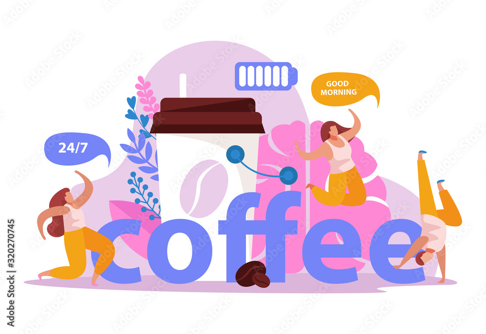 Coffee Battery Caffeine Composition
