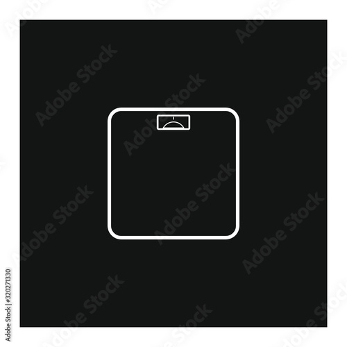 vector icon of bathroom scale