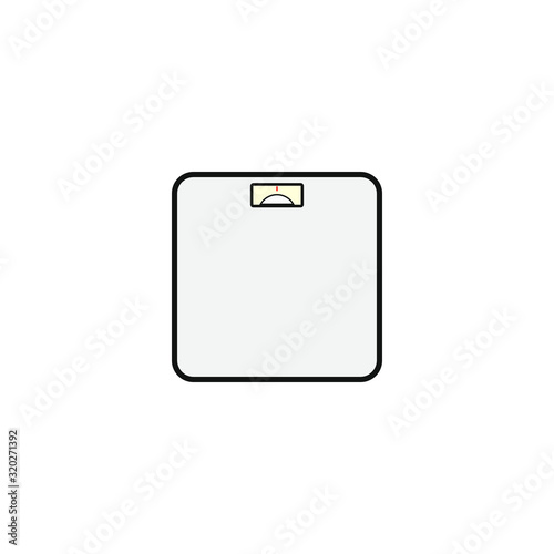 vector icon of bathroom scale