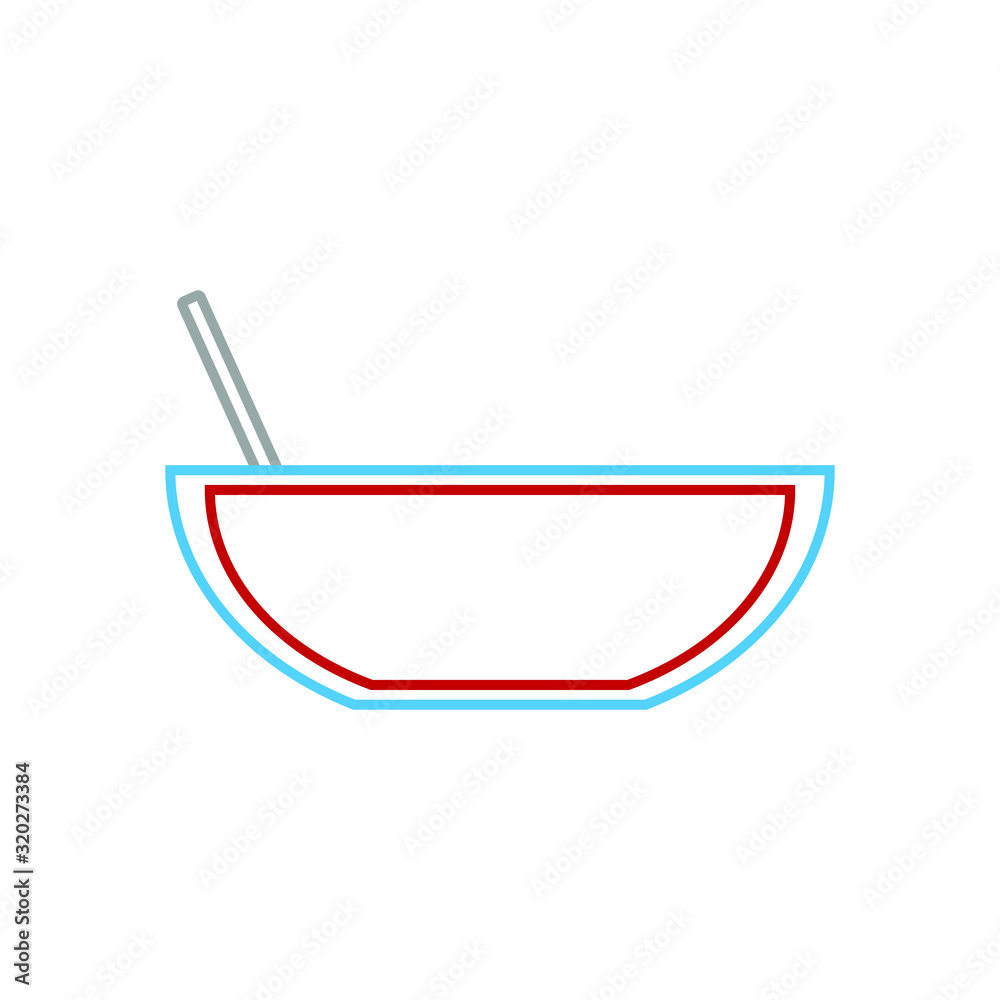 vector icon of fruit punch in punch bowl vector icon of fruit punch in punch bowl