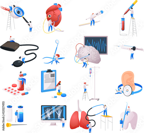 Flat Medical Icons Collection