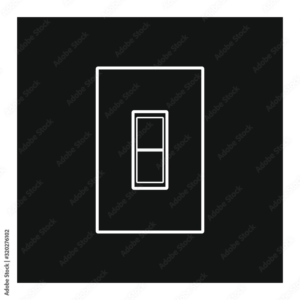 vector icon, switch off light