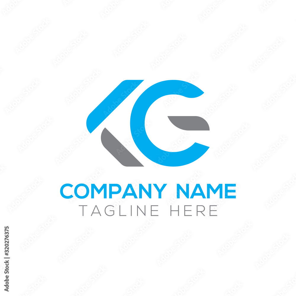 Initial Alphabet KG Logo Design vector Template. Linked Letter KG Logo Vector Initial Alphabet KG Logo Design vector Template. Linked Letter KG Logo Vector
