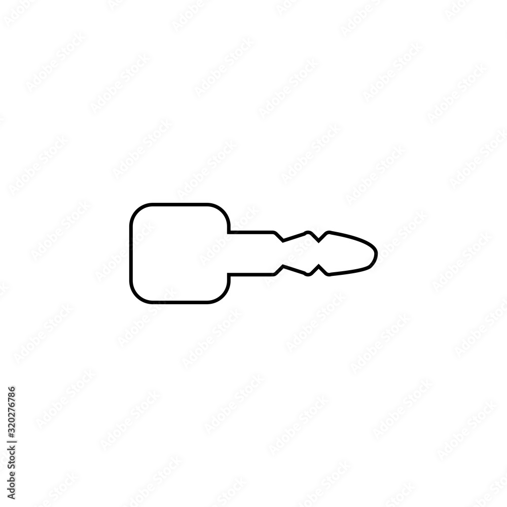 Key icon. Secure symbol. Logo design element